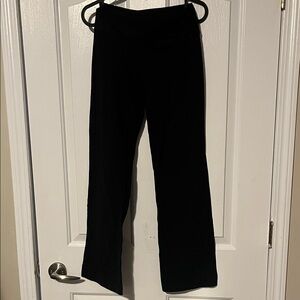 Black Lululemon Astro Wide-Leg Yoga Pants